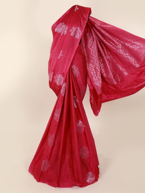 

Pothys Magenta Silk Cotton Woven Design Kanjeevaram Saree