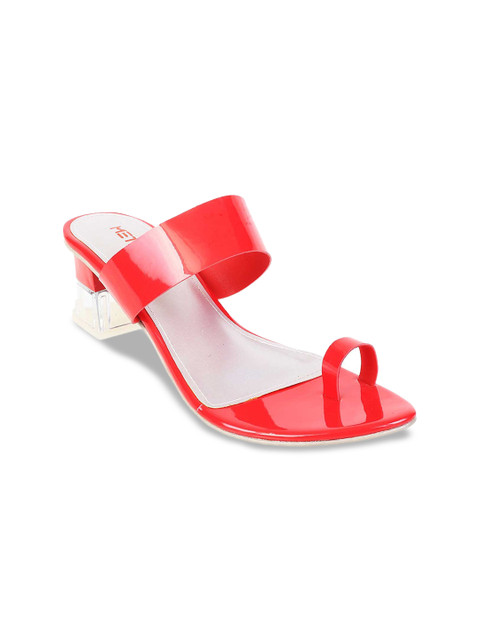 

Metro Women Red Solid Block Heels