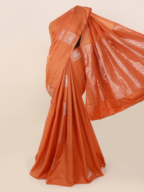 

Pothys Rust Silk Cotton Woven Design Kanjeevaram Saree