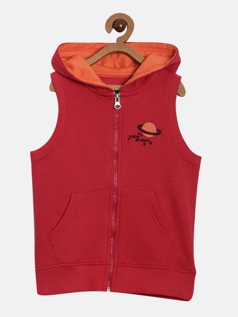 

Aomi Boys Red Solid Lightweight Tailored Jacket