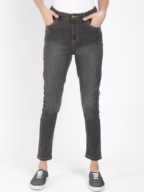 

IVOC Women Grey Slim Fit High-Rise Clean Look Stretchable Jeans