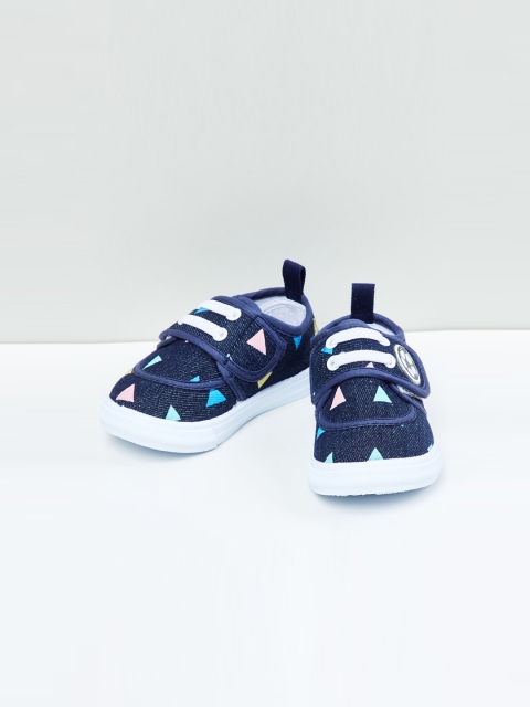 max Boys Blue Slip-on Sneakers