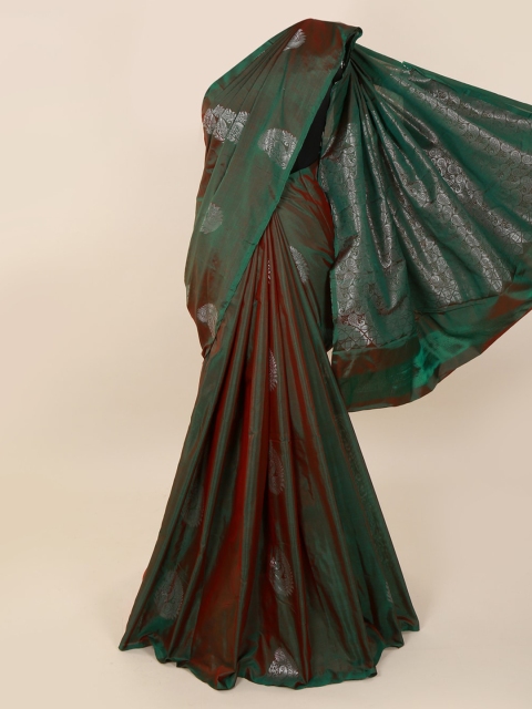 

Pothys Green Silk Cotton Woven Design Kanjeevaram Saree