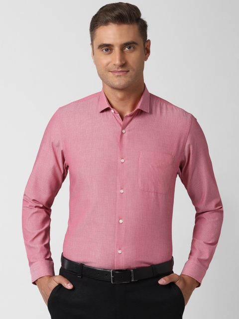 

Peter England Men Pink Slim Fit Solid Casual Shirt