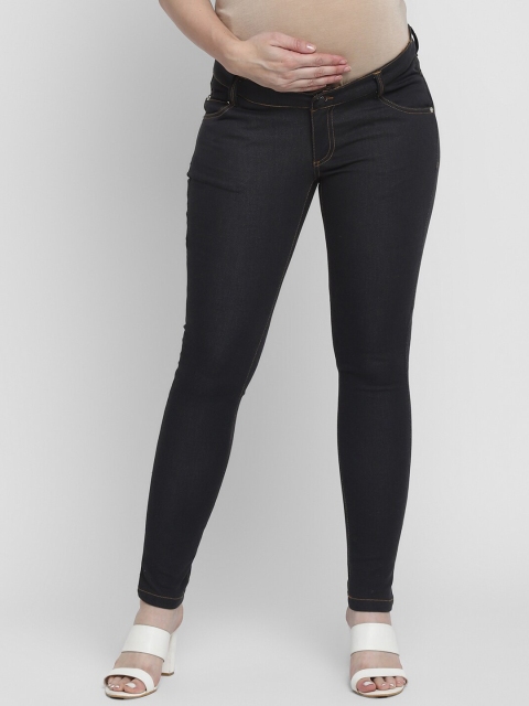 

Momsoon Maternity Women Black Regular Fit Mid-Rise Cotton Clean Look Jeans