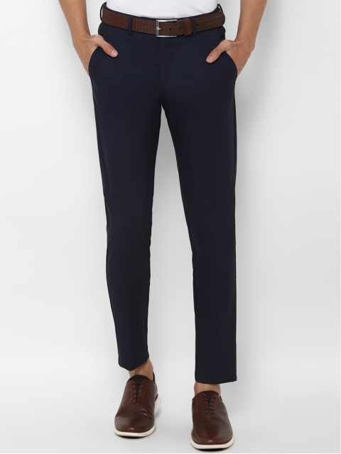 

Allen Solly Men Navy Blue Slim Fit Solid Regular Trousers