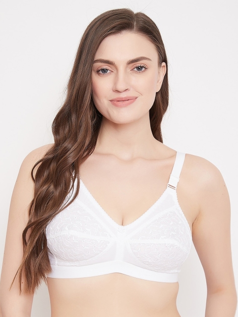 

Klassik White Solid Non-Wired Non Padded Everyday Bra
