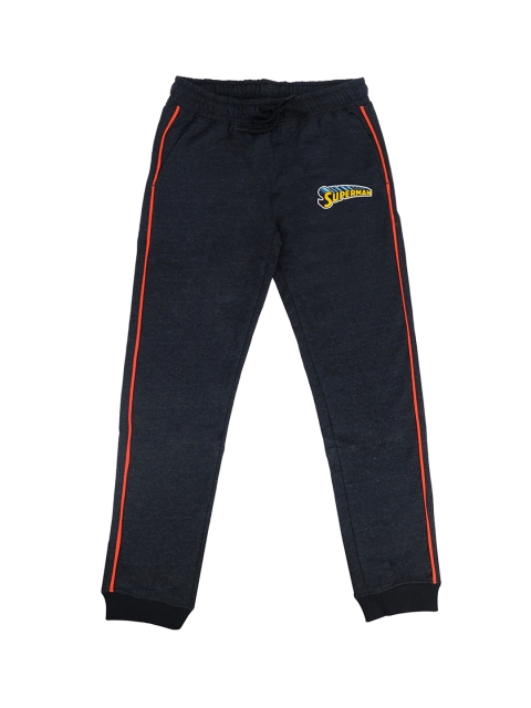 

Superman Boys Grey & Red Solid Joggers, Charcoal