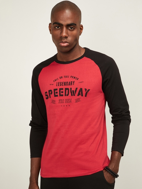 

Forca Men Coral Printed Round Neck T-shirt