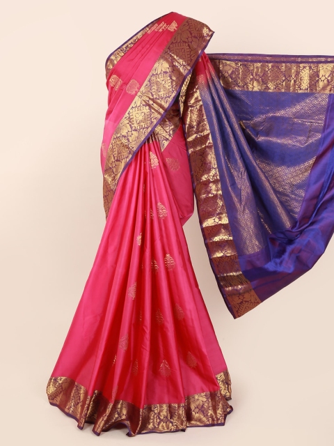 

Pothys Pink Pure Silk Woven Design Kanjeevaram Saree