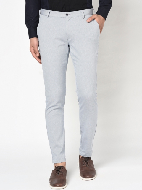 

Blackberrys Men Blue Phoenix Skinny Fit Solid Regular Trousers