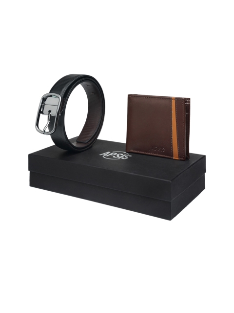 

Apsis Men Brown & Black Accessory Gift Set