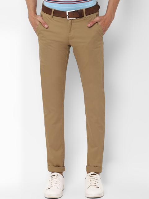 

Allen Solly Men Khaki Slim Fit Solid Chinos