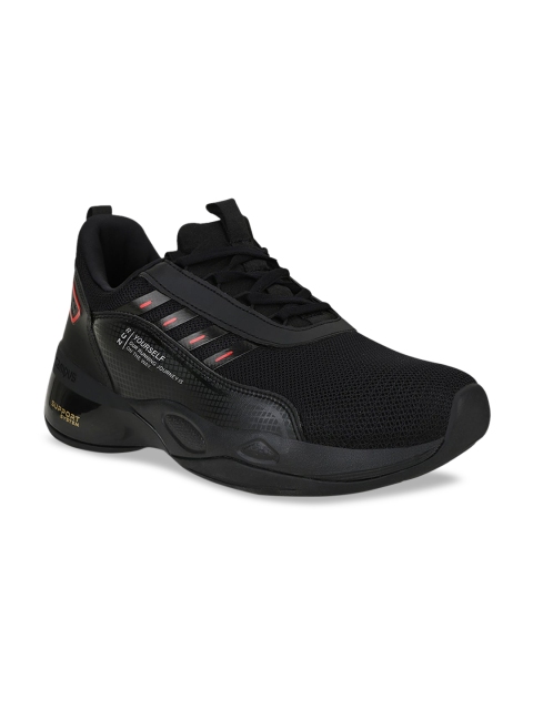 

Campus Men Black Mesh Running Shoes
