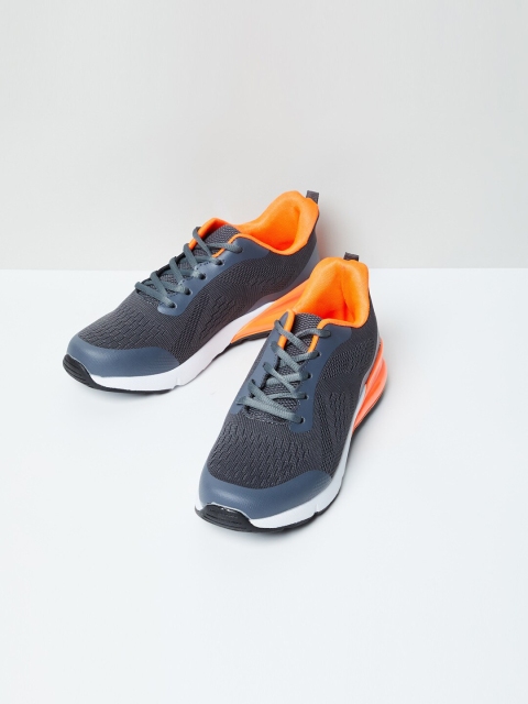 

Max Boys Grey Woven Design Lace-Ups Casual Sneakers