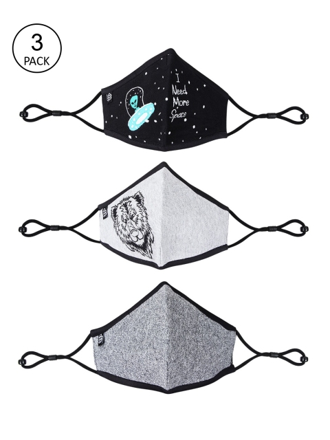 

Bonjour Unisex Pack Of 3 Assorted 2-Ply Reusable Protective Outdoor Masks