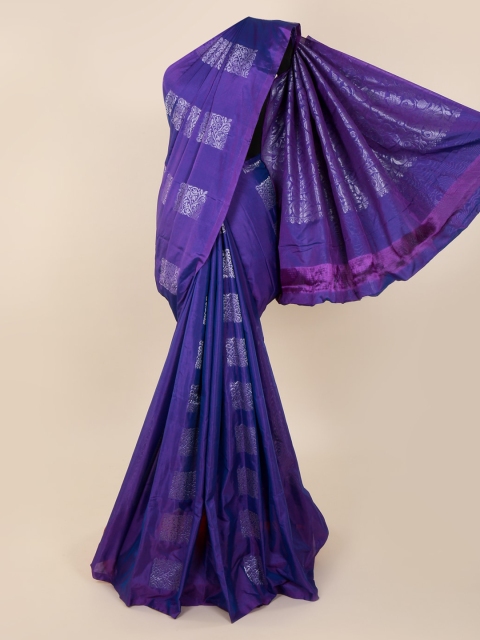 

Pothys Purple Silk Cotton Woven Design Kanjeevaram Saree