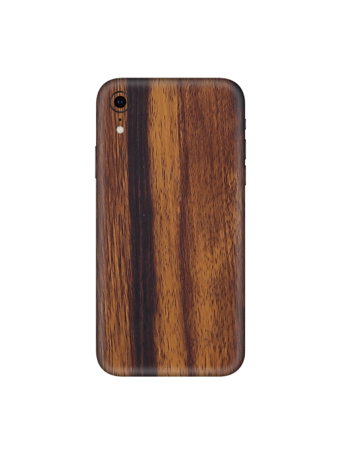 

Trendy Skins Brown & Black Wood Pattern iPhone XR Back Case