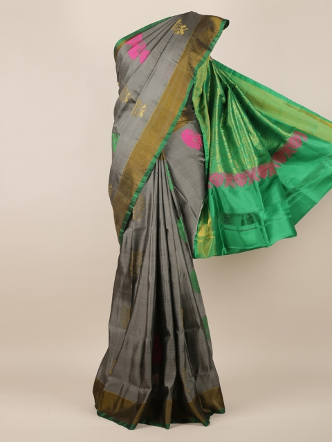 

Pothys Grey Woven Design Art Silk Saree