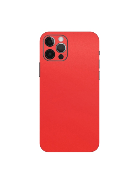 

Trendy Skins Unisex Red Solid Matte Pattern iPhone 12 Pro Sustainable Mobile Skin