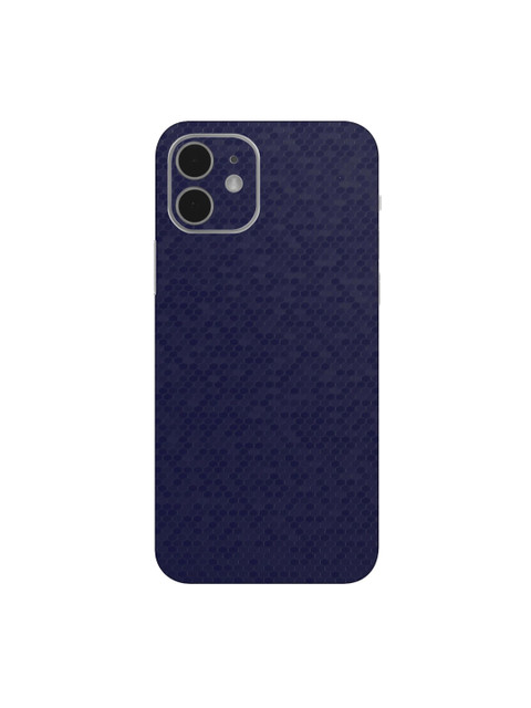 

Trendy Skins Navy Blue Honey Comb Pattern Sustainable iPhone 12 Phone Sheet Skin
