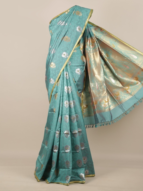 

Pothys Sea Green Woven Design Art Silk Saree