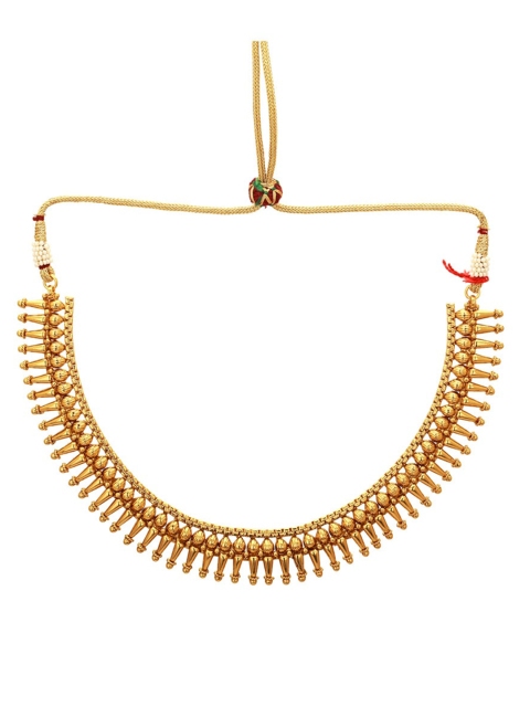 

Adwitiya Collection 24CT Gold-Plated Handcrafted Antique Jewellery Set