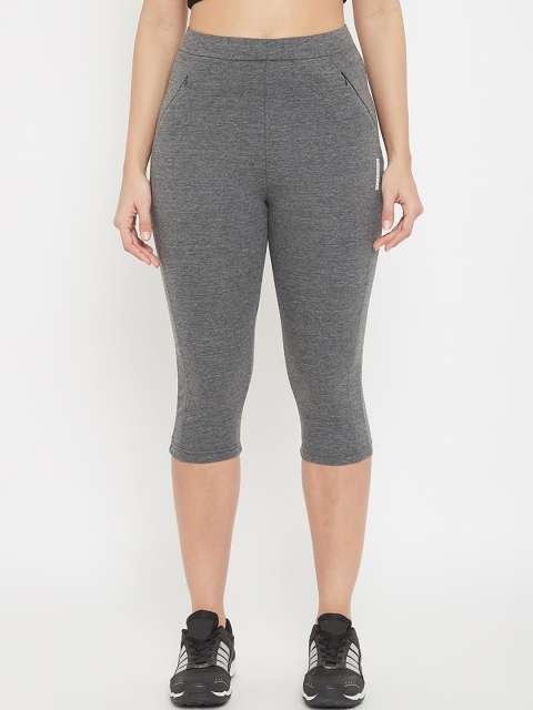 

C9 AIRWEAR Women Charcoal Grey Solid Regular Fit Capris