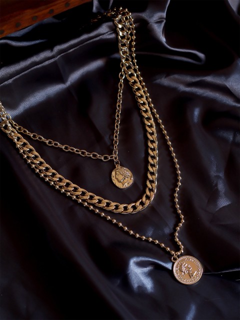 

Bellofox Gold-Toned Alloy Layered Necklace