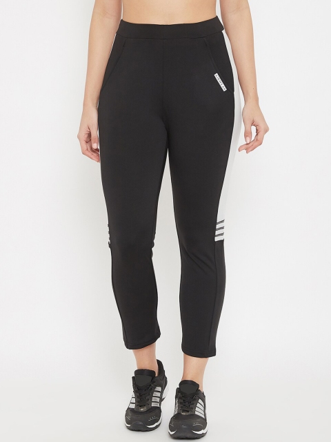 

C9 AIRWEAR Women Black & White Solid Track Pants