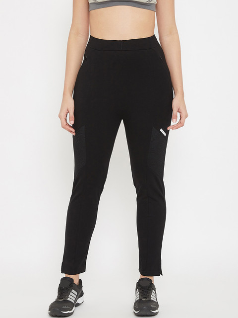 

C9 AIRWEAR Women Black Solid Regular-Fit Track Pants