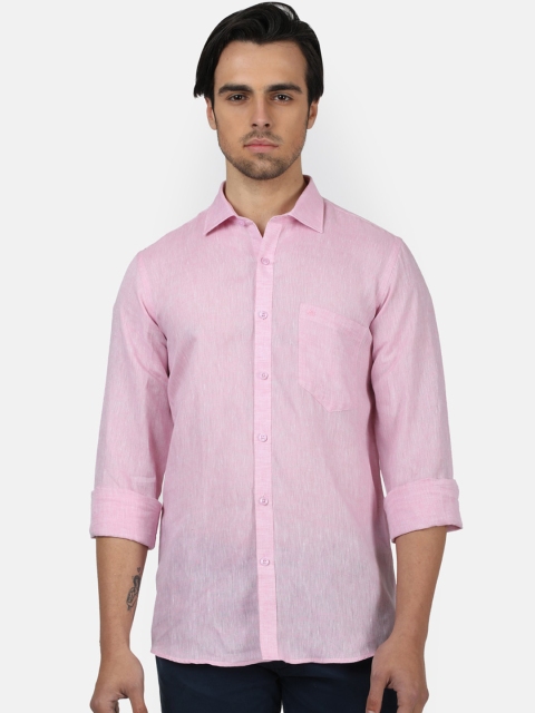 

Monte Carlo Men Pink Regular Fit Solid Casual Shirt