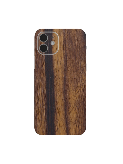 

Trendy Skins Brown Wooden Pattern Sustainable iPhone 12 Phone Sheet Skin