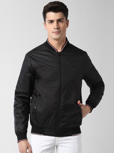

Peter England Casuals Men Black Solid Windcheater Bomber Jacket