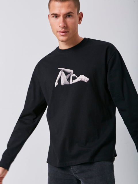 

FOREVER 21 Men Multicoloured Solid Hood T-shirt, Multi