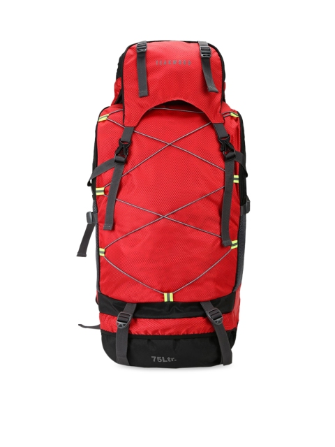 

Teakwood Leathers Unisex Red & Black Solid Large 75 Litres Rucksack