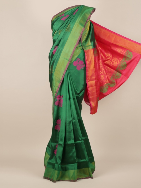

Pothys Green & Pink Art Silk Woven Design Saree