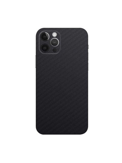 

Trendy Skins Unisex Black Carbon Fibre Pattern iPhone 12 Pro Mobile Skin