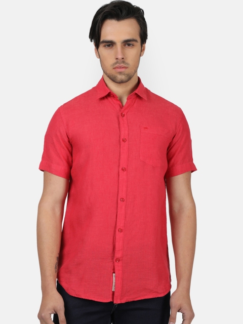 

Monte Carlo Men Red Regular Fit Solid Casual Shirt