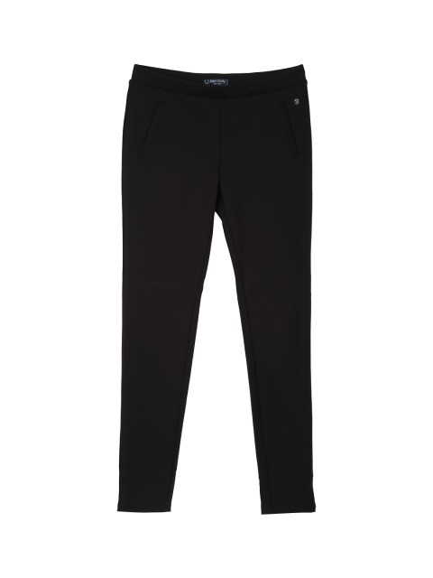 

Allen Solly Junior Girls Black Solid Ankle-Length Leggings