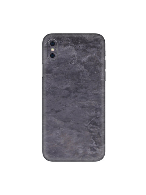 

Trendy Skins Unisex Charcoal Grey Marble Slate Printed iPhone Xs Back Cover