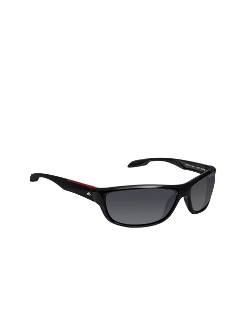 David Blake Unisex Grey Sports Sunglasses With Polarised & UV Protected Lens