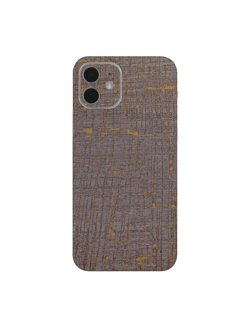 

Trendy Skins Taupe & Gold-Toned Vintage Fabric Pattern iPhone 12 Sustainable Mobile Skin