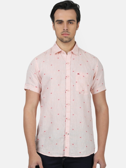 

Monte Carlo Men Pink Regular Fit Printed Casual Shirt
