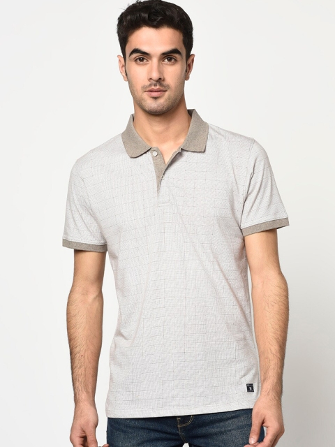 

Octave Men Brown Solid Polo Collar T-shirt