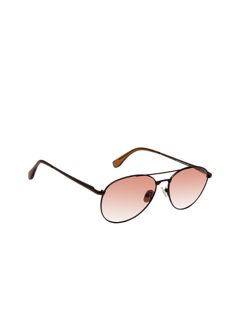

David Blake Unisex Brown Lens Aviator Sunglasses With Polarised & Uv Protected Lens