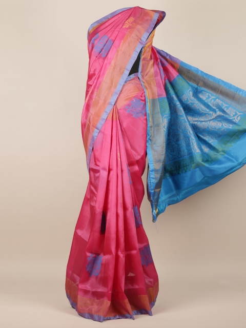 

Pothys Pink Woven Design Art Silk Saree
