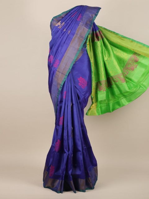 

Pothys Blue Woven Design Art Silk Saree