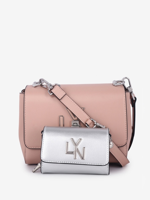 

LYN Pink Solid Sling Bag