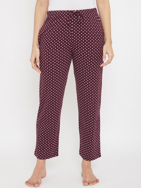 

C9 AIRWEAR Women Maroon & Pink Floral Printed Lounge Pants